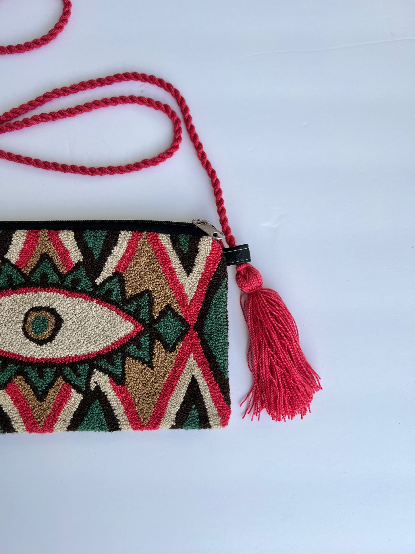 Evil Eye Style - Crossbody Needle Crochet Bag