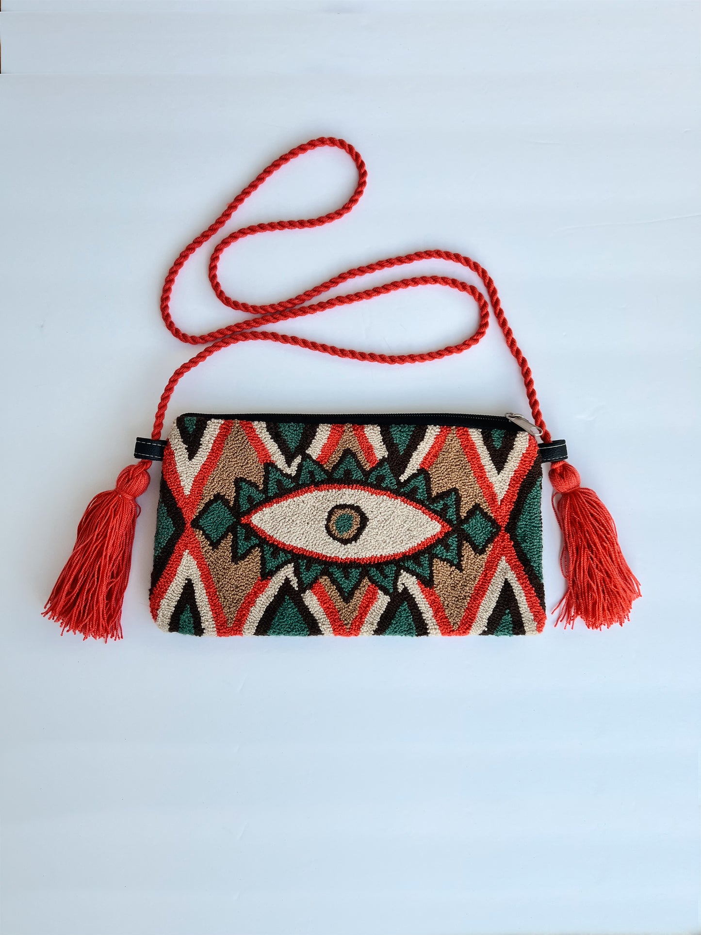 Evil Eye Style - Crossbody Needle Crochet Bag