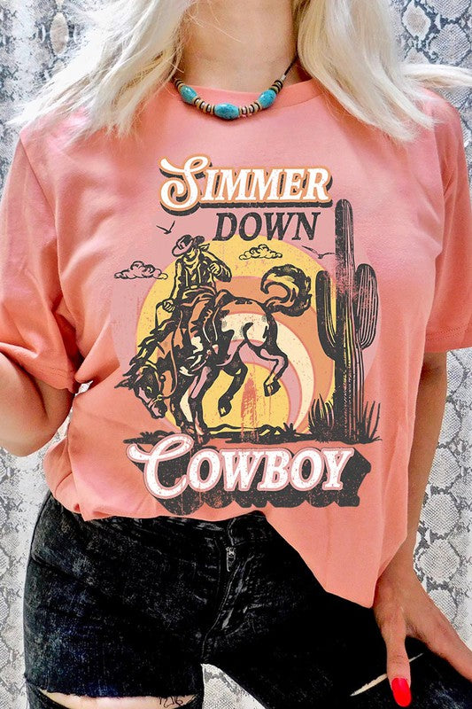 Simmer Down Cowboy  T-shirt