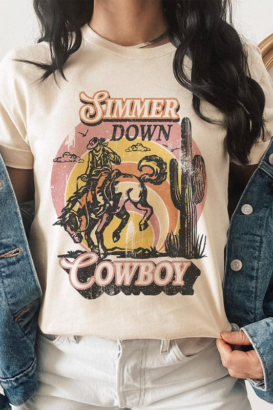Simmer Down Cowboy  T-shirt