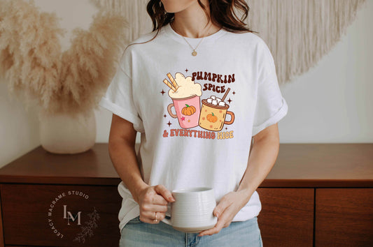 Pumpkin Spice and Coffee T-shirt