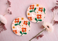 Floral Moon & Stars Car Coasters – Set of 2, Absorbent & Non-Slip
