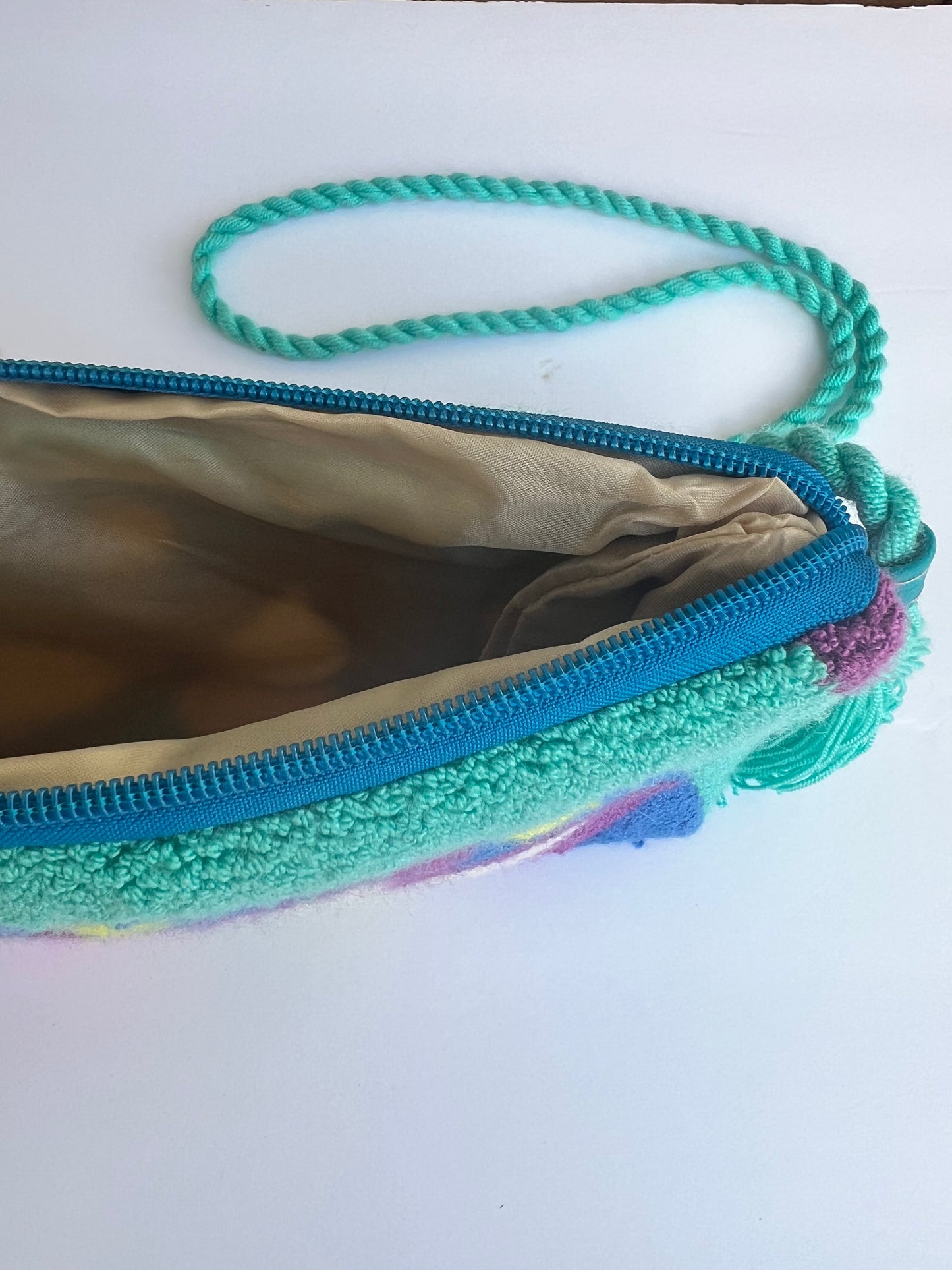 Turquoise Mandala Style - Crossbody Clutch Bag