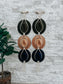 Hat storage, Macrame hat hanger, Macrame Triple Hat Hanger displaying three hats on a wall