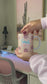 Good Vibes Mug – 11oz Pastel Pink Ceramic Coffee Cup with Floral Design